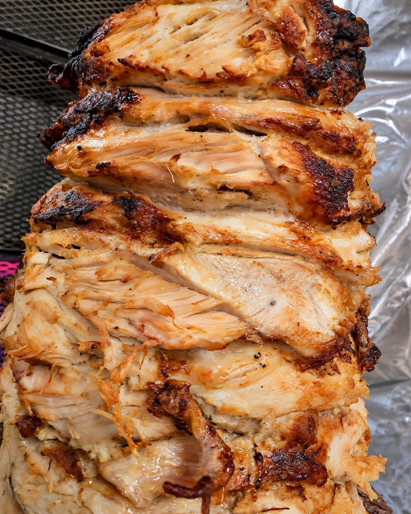 Poulet doré sur la broche du Sultan